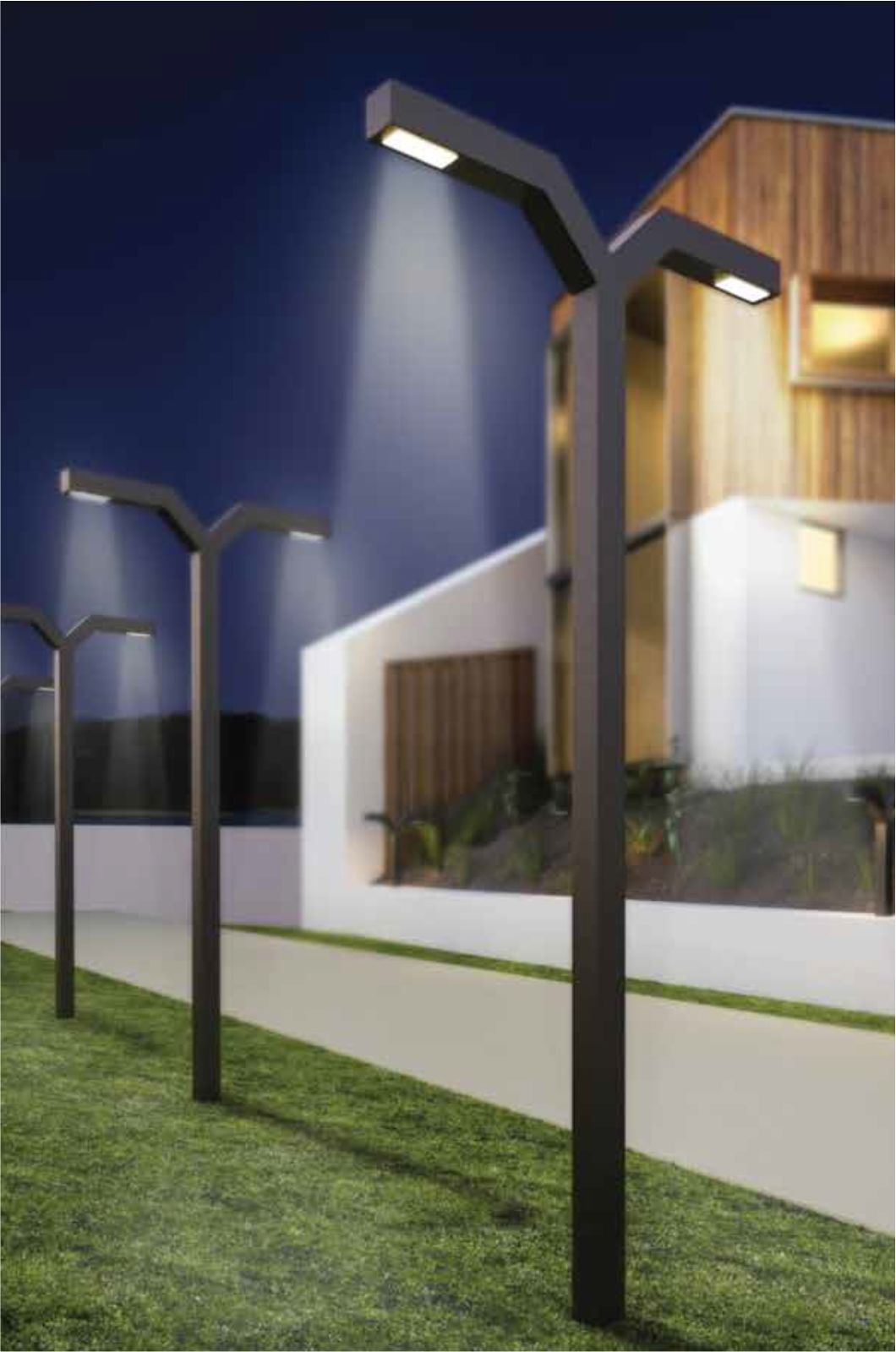 Barla 300cm.Led Aydınlatma Direği Bahçe, Site, Yürüme Yolu Aydınlatma