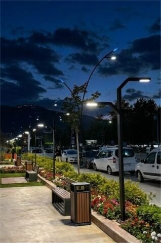 Bollard Aydınlatma Cebeci Led Bahçe Sokak Aydınlatma Direği 300 cm