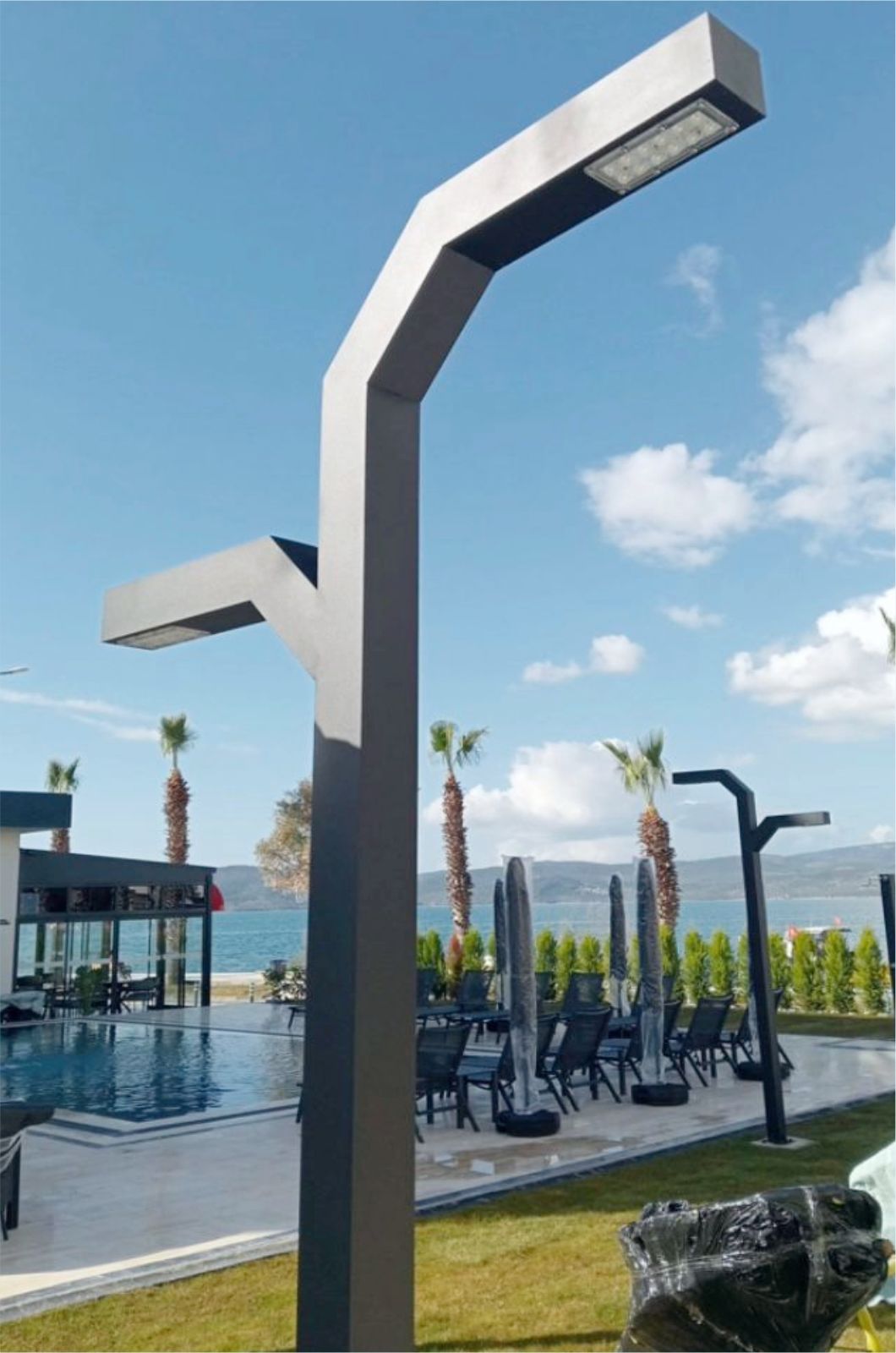 Cebeci 300cm. Led Aydınlatma Direği Bahçe, Site, Yürüme Yolu Aydınlatma