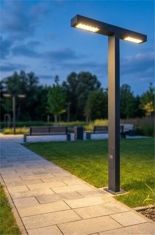 Bollard Aydınlatma Alaçatı Bahçe Sokak Aydınlatma Direği 250 cm