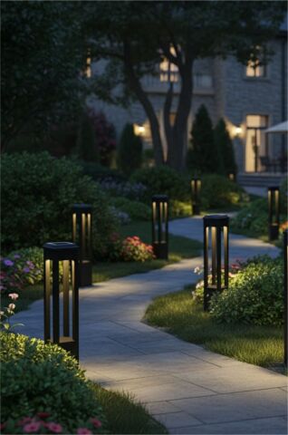 Bollard Aydınlatma Fırat Solar  Bahçe Aydınlatması 100CM