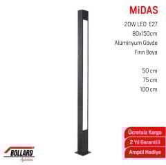 Midas 80cm. Bahçe, Yürüme Yolu Aydınlatma