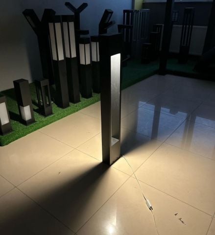 Bollard Aydınlatma Günyüzü Led Yürüme Yolu Aydınlatma 60 cm