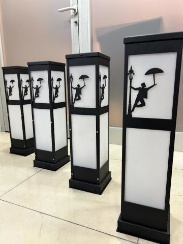 Dekor 50cm. Dış Mekan Bahçe Aydınlatma, Set üstü Aydınlatma