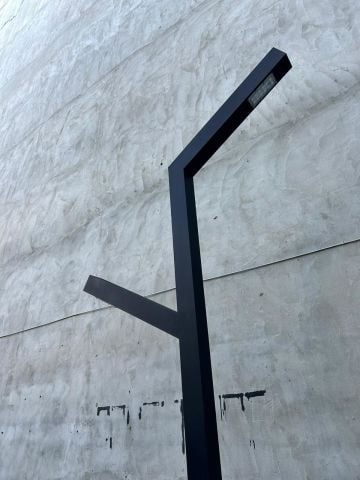 Mihran 350cm. Çift Kollu Bahçe Aydınlatma Direği