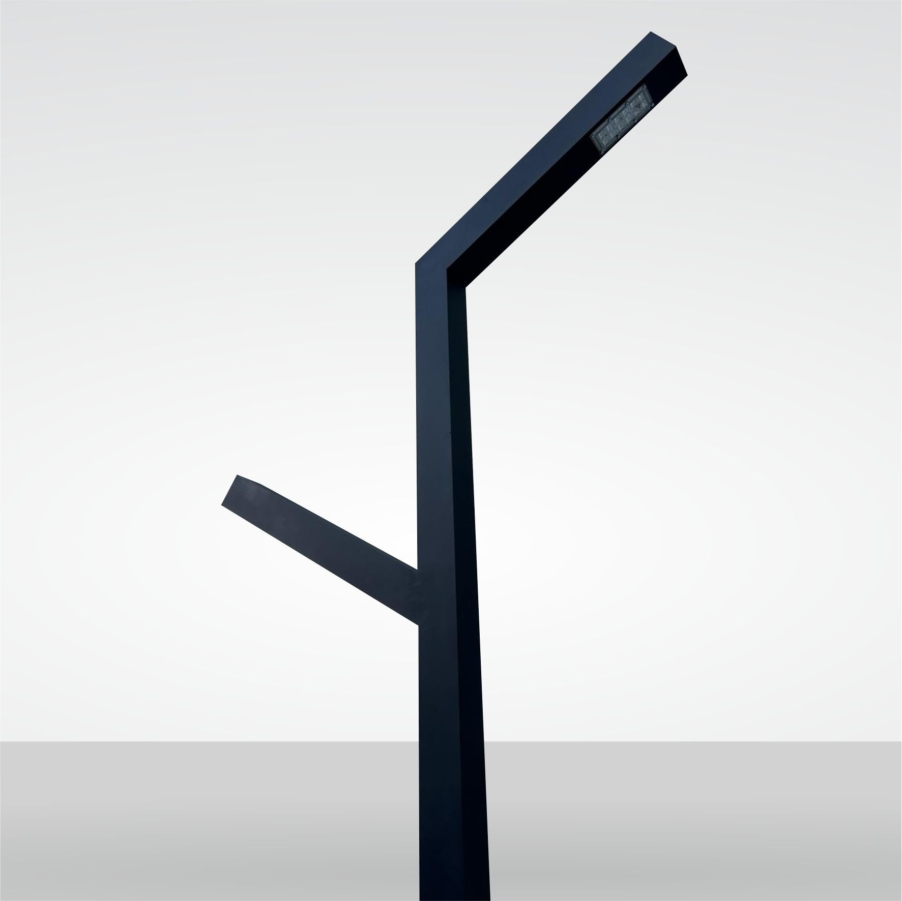 Mihran 350cm. Çift Kollu Bahçe Aydınlatma Direği