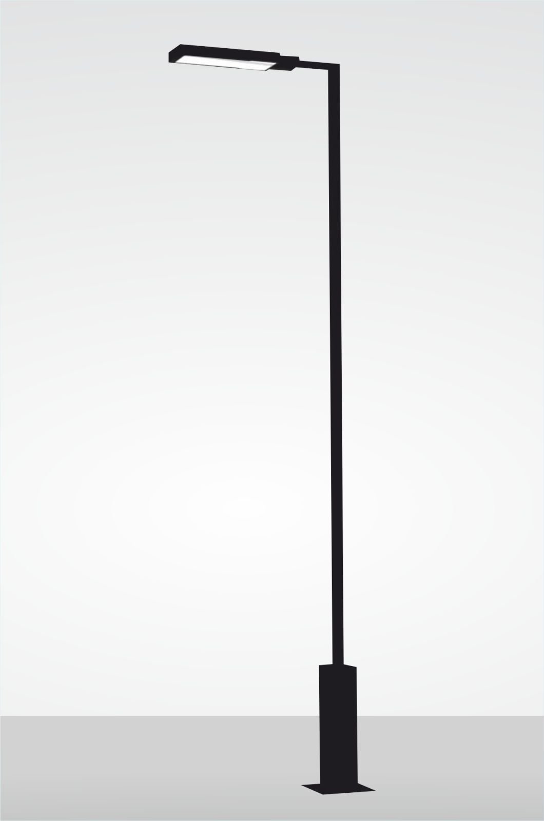 Bollard Aydınlatma Yavuz 100w Solar  Güneş Enerjili Bahçe Aydınlatma Direği 250cm