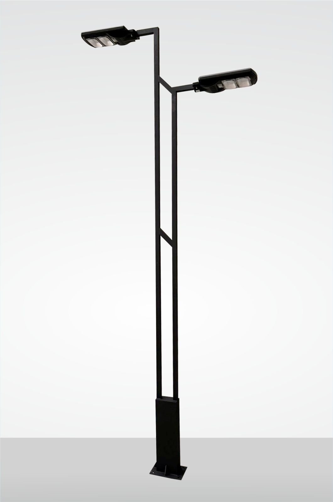 Luras 300cm. Çift Kollu Dış Mekan Aydınlatma Direği  2x120 Watt Projektör Dahil