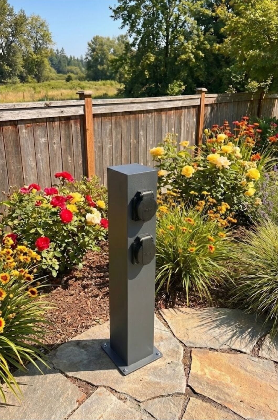 Bollard Aydınlatma Bahçe Prizi 50CM