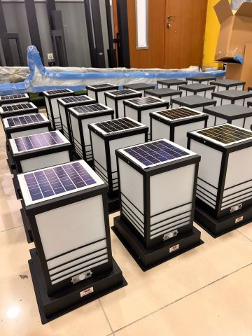 Bollard Aydınlatma Set Üstü Solar Aydınlatma 50w