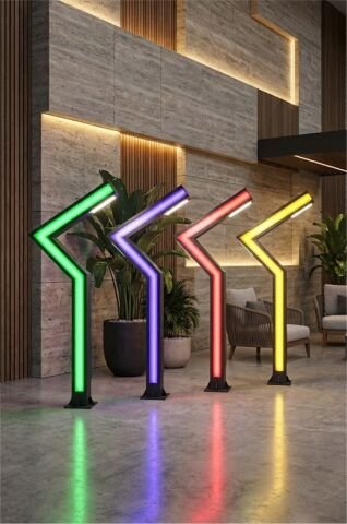 Bollard Aydınlatma Evran Ambiyans Aydınlatma Direği 150CM