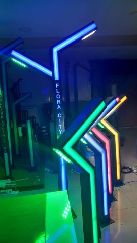 Benzin İstasyonu  Otel Kafe Restoran Rezidans Led Aydınlatma Direkleri 300cm