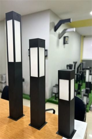 Bollard Hevsel 75cm. Bahçe Aydınlatması, Yürüme Yolu Aydınlatma Alüminyum Gövde