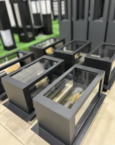 Camlı Aplik 30cm. Duvar Aplik