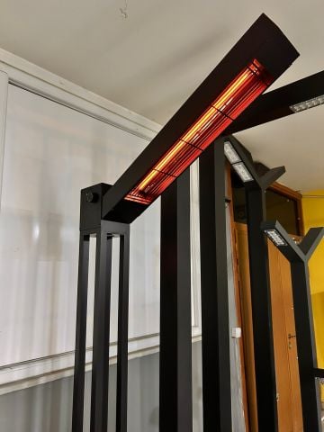 Elektrikli Isıtıcılı Led Aydınlatma Direği 250CM Dış Mekan
