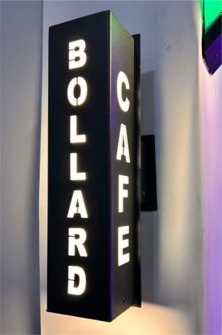 Bollard Dış Mekan Cafe, Otel, Kapı No Aplik İstenilen Yazılı Logolu Aplik 40 cm.