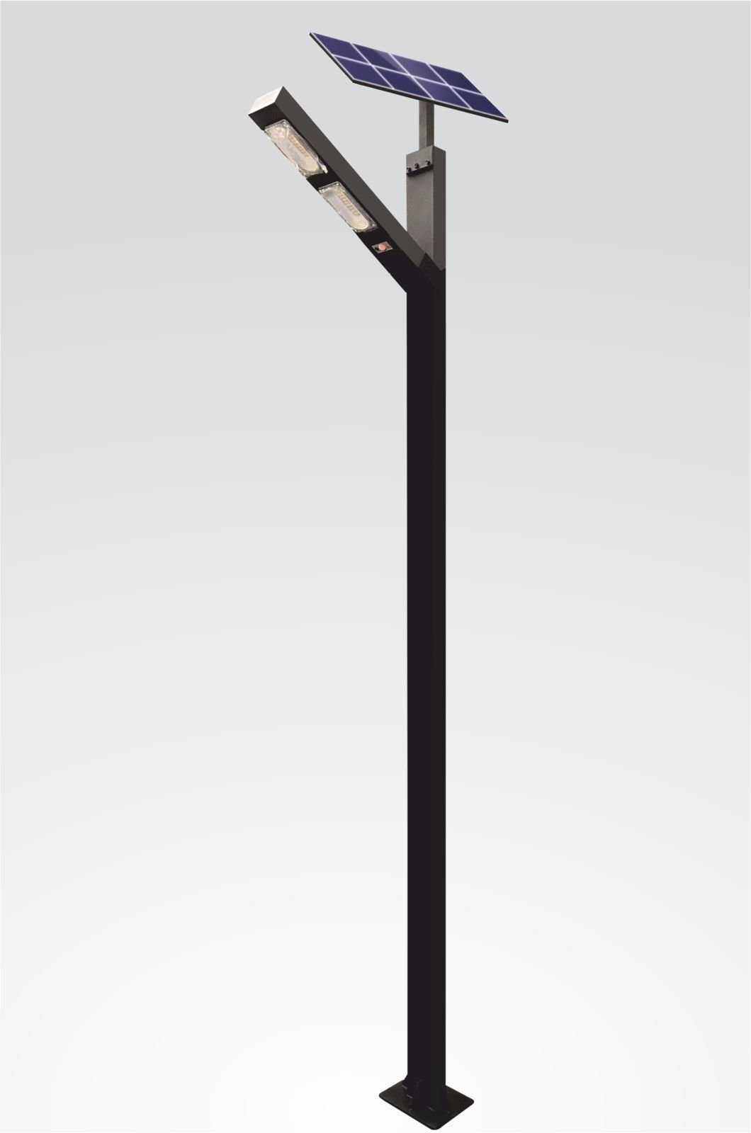 Bollard Mercan 100W 300cm. Güneş Enerjili Sokak Aydınlatma Direği, Solar Bahçe Aydınlatma Direk