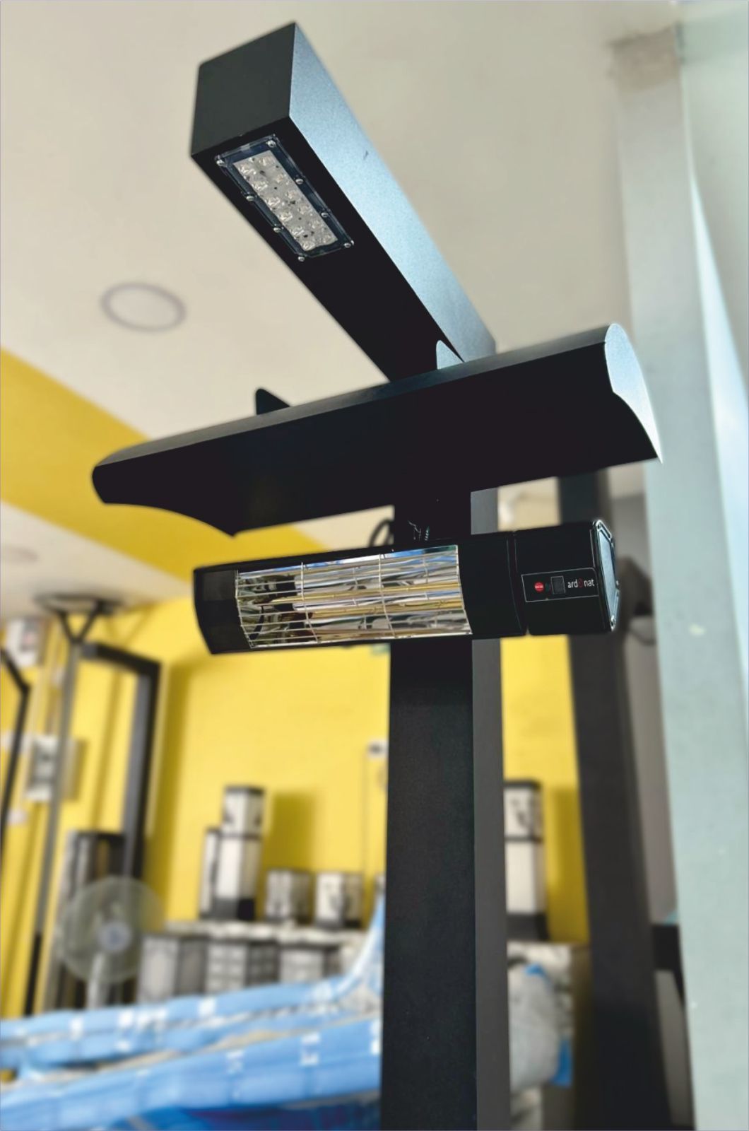 Dış Mekan Cafe, Bahçe, Isıtıcılı Led Aydınlatma Direği 200cm