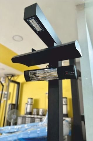 Dış Mekan Cafe, Bahçe, Isıtıcılı Led Aydınlatma Direği 200cm