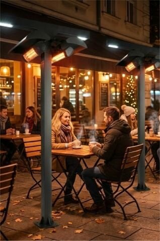 Bollard Aydınlatma Alaçatı Dış Mekan Isıtıcı 250CM